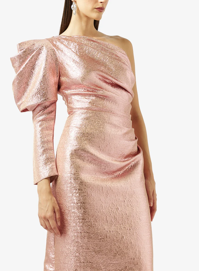 Namshi x  One Shoulder Shimmer Gown for Women | Best Price UAE